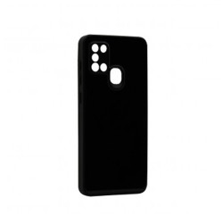 Capa de Silicone Macio com Moldura de Câmera para Samsung Galaxy A21s Preto Capa de Silicone Macio com Moldura de Câmera para Samsung Galaxy A21s Preto